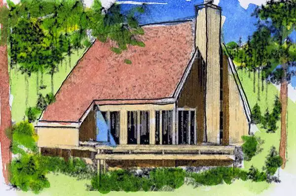 image of beach house plan 1399